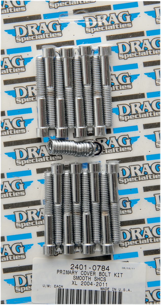 DRAG SPECIALTIES Bolt Kit - Primary Cover - Smooth - Chrome - Sportster MK685S