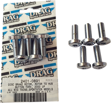 DRAG SPECIALTIES Mounting Kit - Rotor to Hub - Rear - Chrome MK772