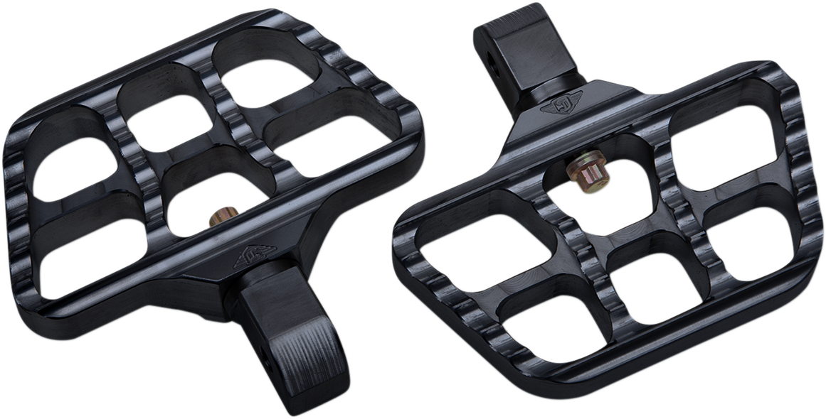 JOKER MACHINE Mini Serrated Floorboards - Black - Softail 08-644-7B
