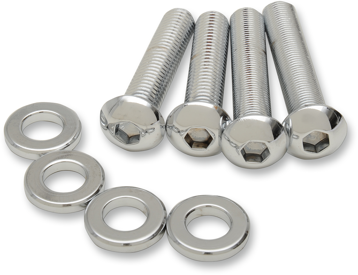 DRAG SPECIALTIES Shock Mount Kit - Chrome MKDR8