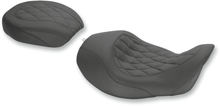 MUSTANG Forward Wide Tripper Solo Seat - Diamond - Black - Dyna '06-'17 76710
