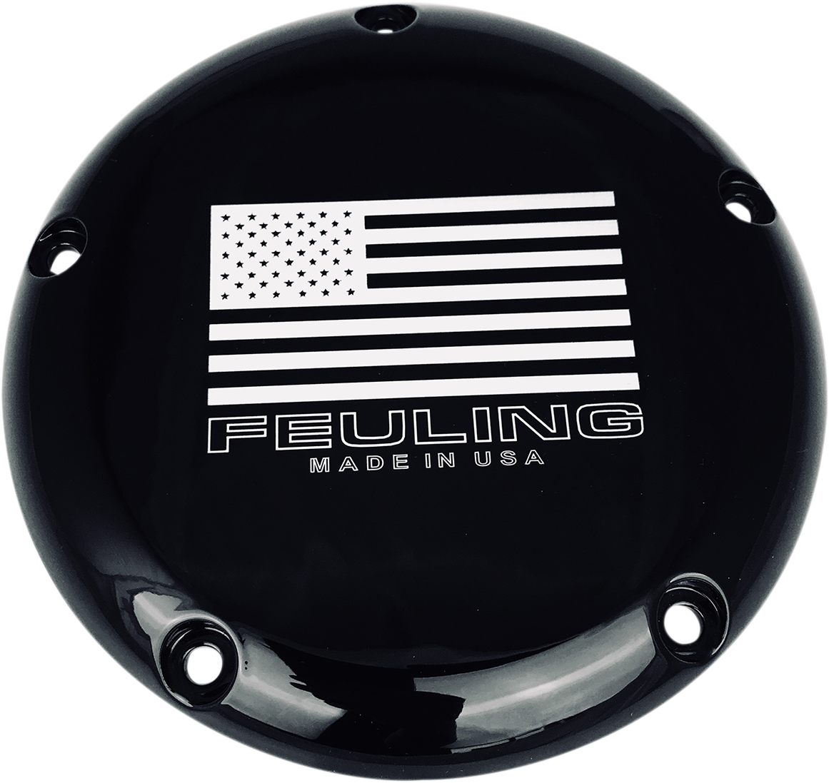 FEULING PARTS American Derby Cover - Black - Twin Cam 9154