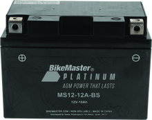 BikeMaster AGM Battery - MS12-12A-BS