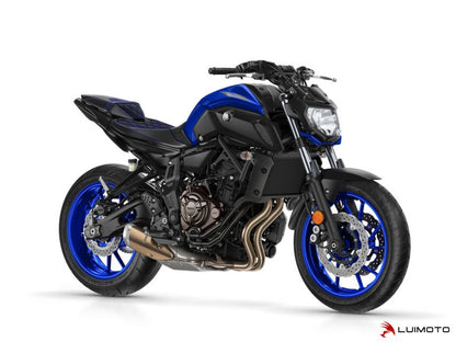 LUIMOTO Diamond Edition Rider Seat Covers for the YAMAHA FZ-07 (MT-07) (2018+)