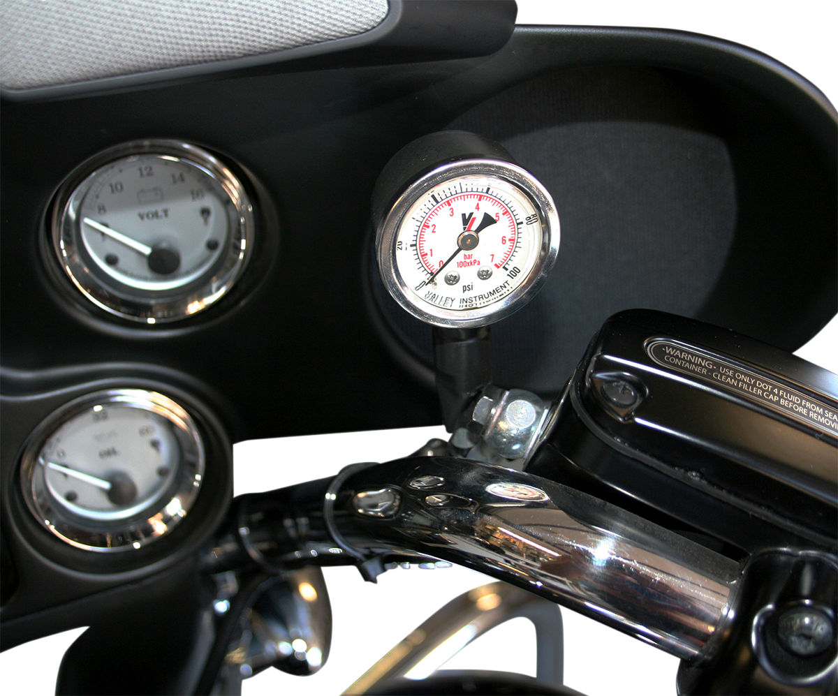 FEULING PARTS Remote Oil Pressure Gauge/Line Kit - Black 9019