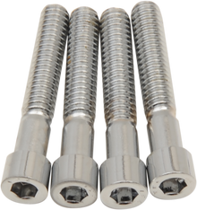 DRAG SPECIALTIES Bolt Kit - Transmission Side Cover - Smooth/Socket-Head - Chrome - M8 MK782S