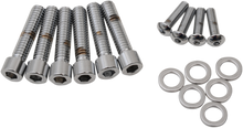 DRAG SPECIALTIES Bolt Kit - Handlebar Controls - Smooth/Socket-Head - Chrome - M8 MK784S