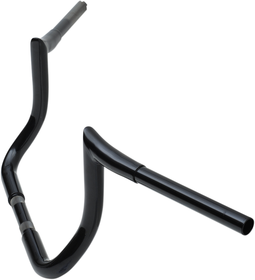 LA CHOPPERS 1-1/4" Prime Ape Bagger Handlebar - 10" - Black LA-7352-10B