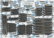 DRAG SPECIALTIES Bolt Kit - Engine - Knurled/Socket-Head - Black/Chrome - M8 MK775BK