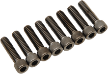 DRAG SPECIALTIES Bolt Kit - Lifter Block - Knurled/Socket-Head - Black/Chrome - M8 MK776BK