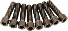 DRAG SPECIALTIES Bolt Kit - Lifter Block - Smooth/Socket-Head - Black/Chrome - M8 MK776SBK
