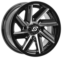 Chopper Wheel 14x7 4/137 5+2 (+10mm) Blk/Machined