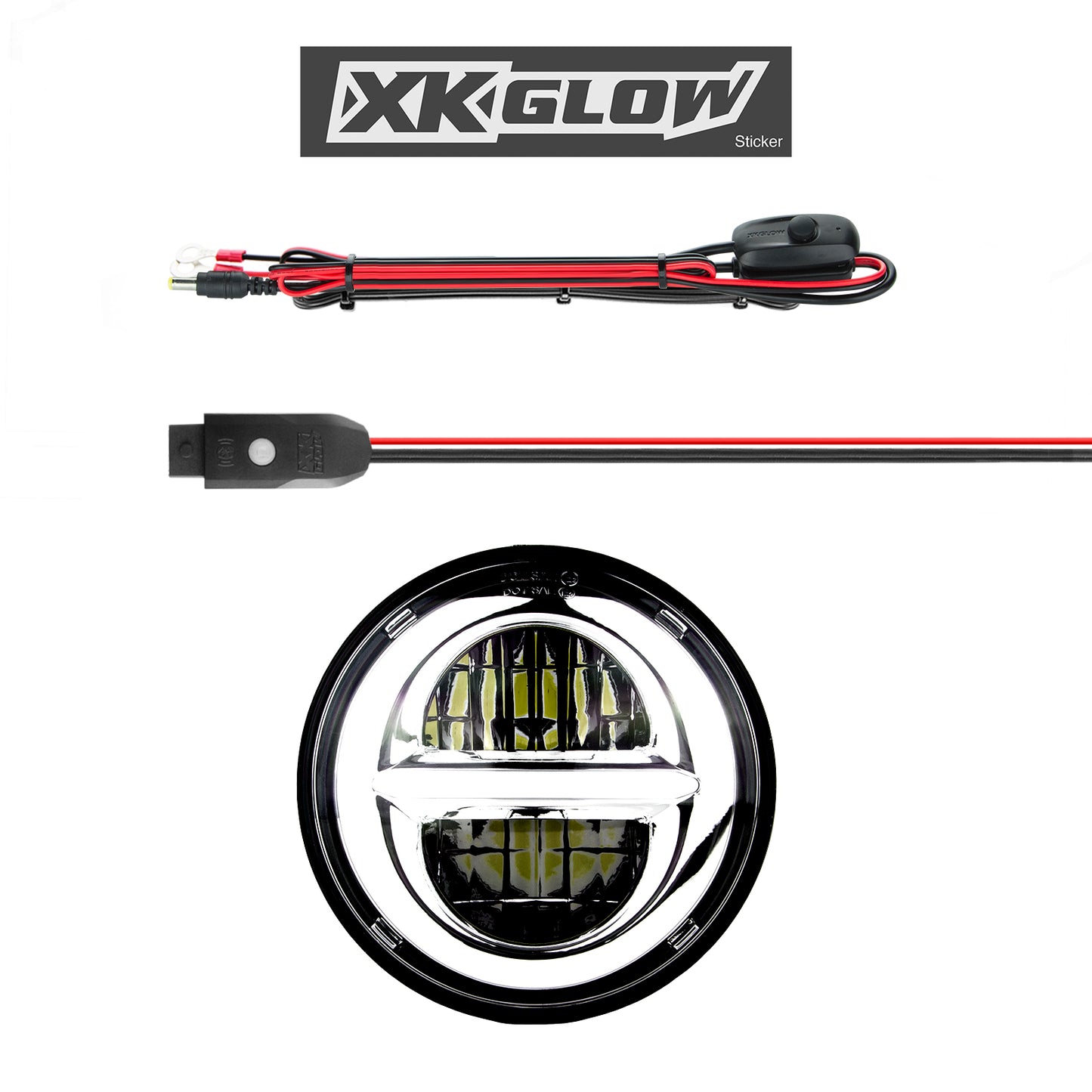 5.75" Xkchrome Headlight Chrome Bezel