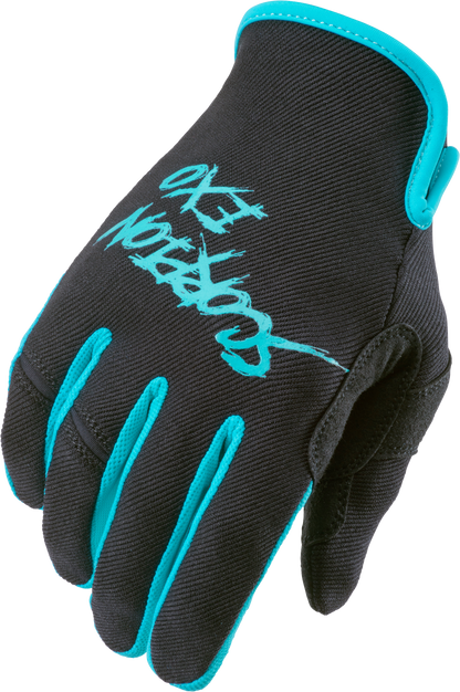 Air Stretch Gloves Grind Black/Teal 3x