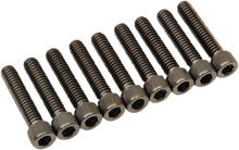 DRAG SPECIALTIES Bolt Kit - Cam Cover - Knurled/Socket-Head - Black/Chrome - M8 MK779BK