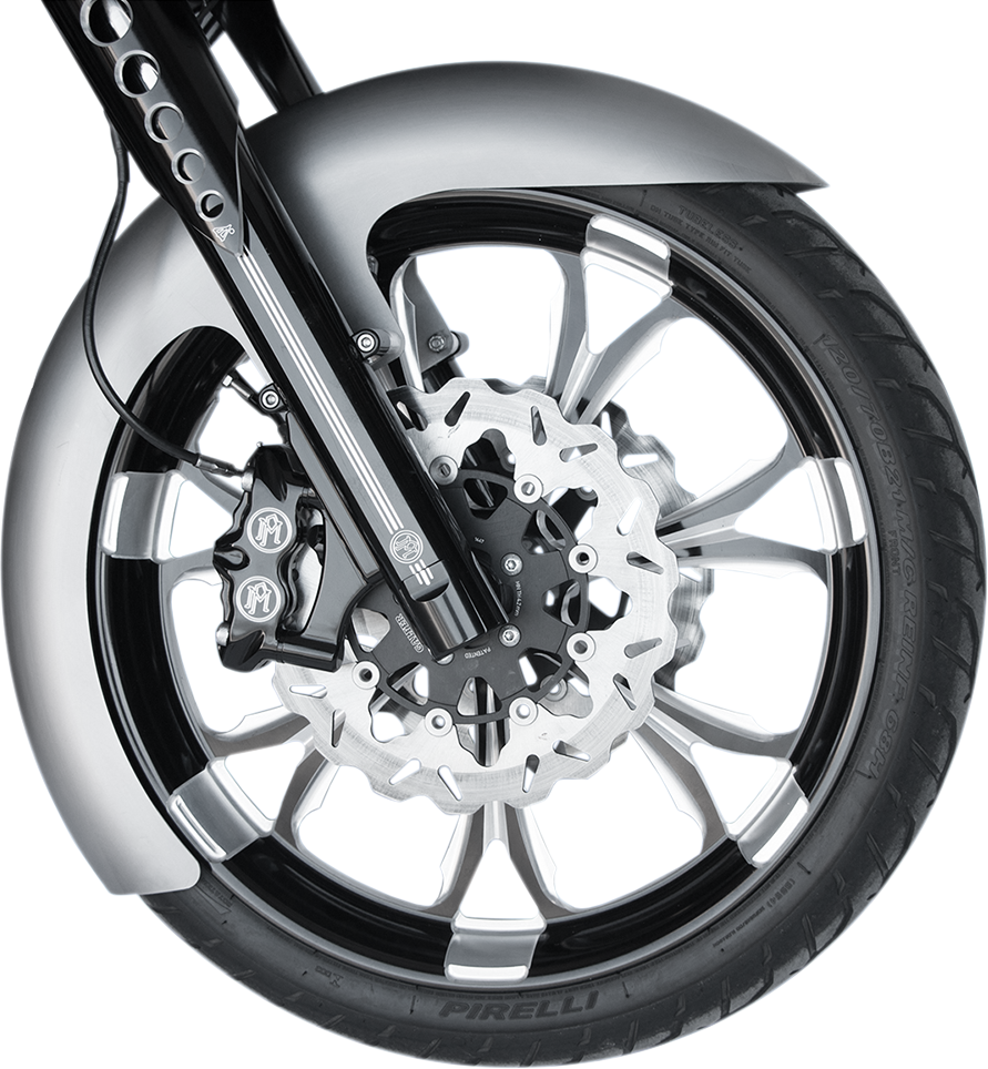 RWD V-TWIN Custom Dresser Front Fender for 19" Wheel - Steel - LS-3 Style - 6" W x 41.25" L RWD-50177