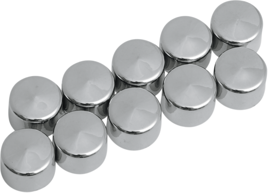 DRAG SPECIALTIES Bolt Covers - Allen/Socket - 3/16" - Chrome - 10 Pack 352040