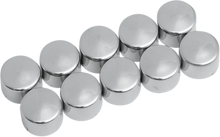 DRAG SPECIALTIES Bolt Covers - Allen/Socket - 1/4" - Chrome - 10 Pack 352042