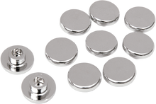 DRAG SPECIALTIES Bolt Covers - Allen/Buttonhead - Top Cover Only - 1/4" - Chrome - 10 Pack 352044