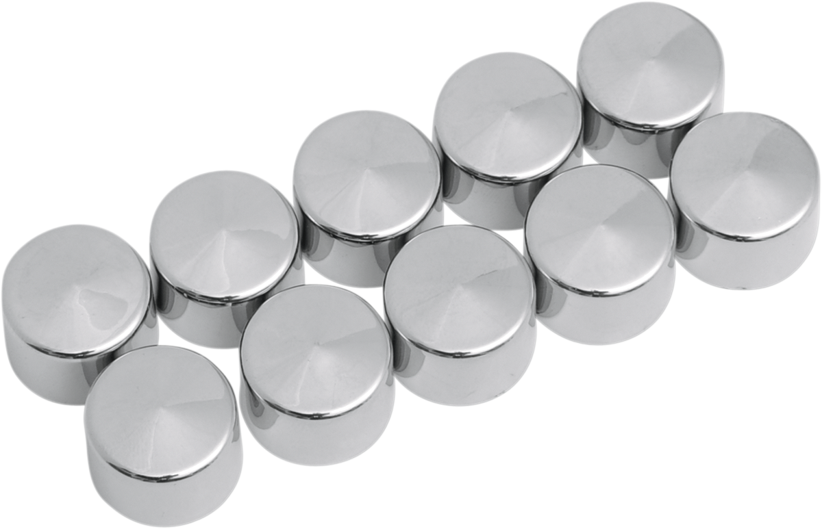 DRAG SPECIALTIES Bolt Covers - Allen/Socket - 5/16" - Chrome - 10 Pack 352048