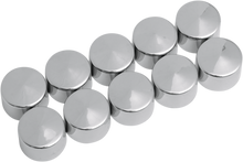 DRAG SPECIALTIES Bolt Covers - Allen/Socket - 3/8" - Chrome - 10 Pack 352055