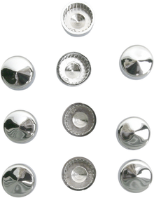 DRAG SPECIALTIES Bolt Covers - Hex - 1/2" - Chrome - 10 Pack 352049