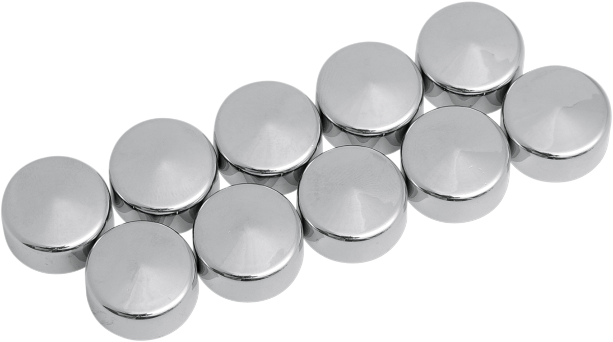DRAG SPECIALTIES Bolt Covers - Hex - Deep - 9/16" - Chrome - 10 Pack 352057