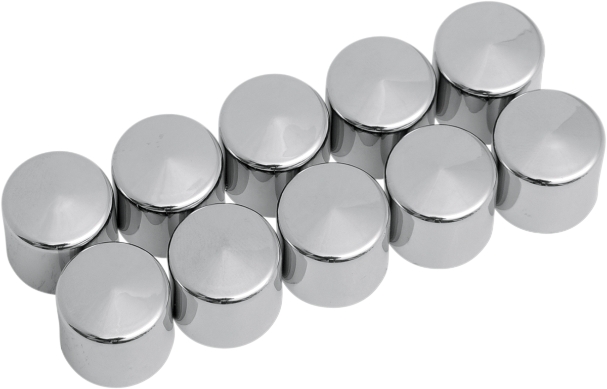 DRAG SPECIALTIES Bolt Covers - Hex - Deep - 9/16" - Chrome - 10 Pack 352059