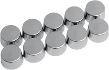 DRAG SPECIALTIES Bolt Covers - Hex - Shouldered - 5/16" - Chrome - 10 Pack 352050