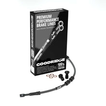 Goodridge 16-17 HD FLSTFBS Fat Boy S (w/ABS) -2in Black Brake Line Kit w/Black Fittings