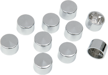 DRAG SPECIALTIES Bolt Covers - 12 Point - 1/4" - Chrome - 10 Pack 352041