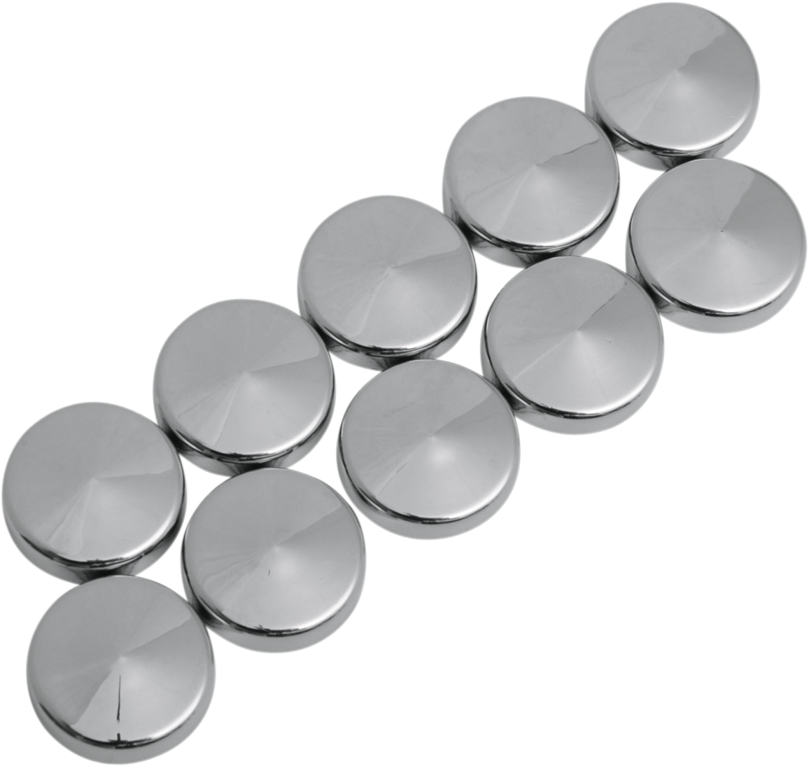DRAG SPECIALTIES Bolt Covers - Torx - 1/4" - Chrome - 10 Pack 352045