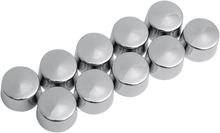 DRAG SPECIALTIES Bolt Covers - 12 Point - 10 mm - Chrome - 10 Pack 352046
