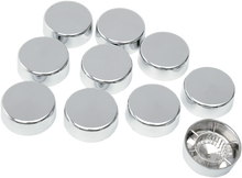 DRAG SPECIALTIES Bolt Covers with Washers - Hex - 5/8" - Chrome - 10 Pack 352053