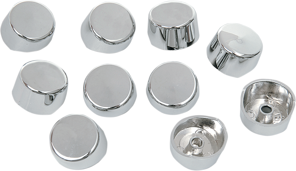DRAG SPECIALTIES Bolt Covers - Hex - Side Cut - 5/16" - Chrome - 10 Pack 352047