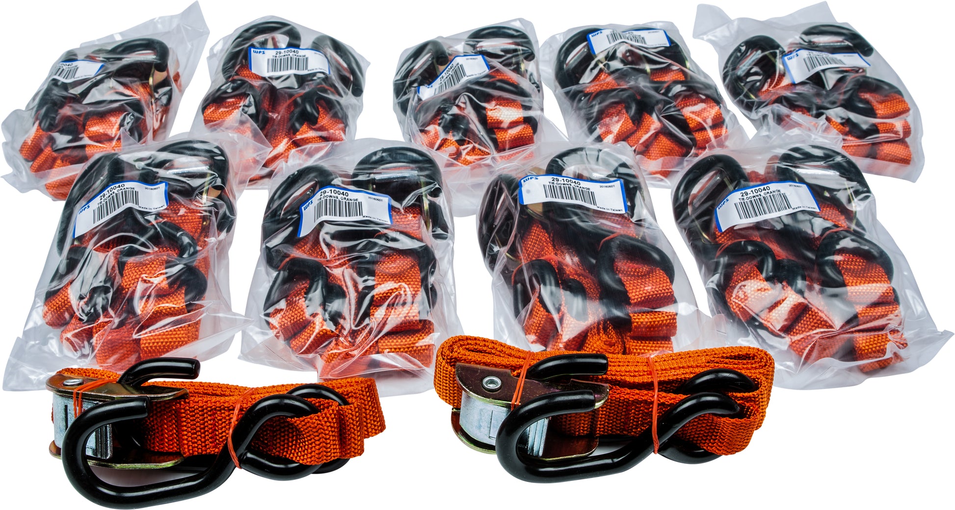 1" Tie Down Orange 10/Pairs