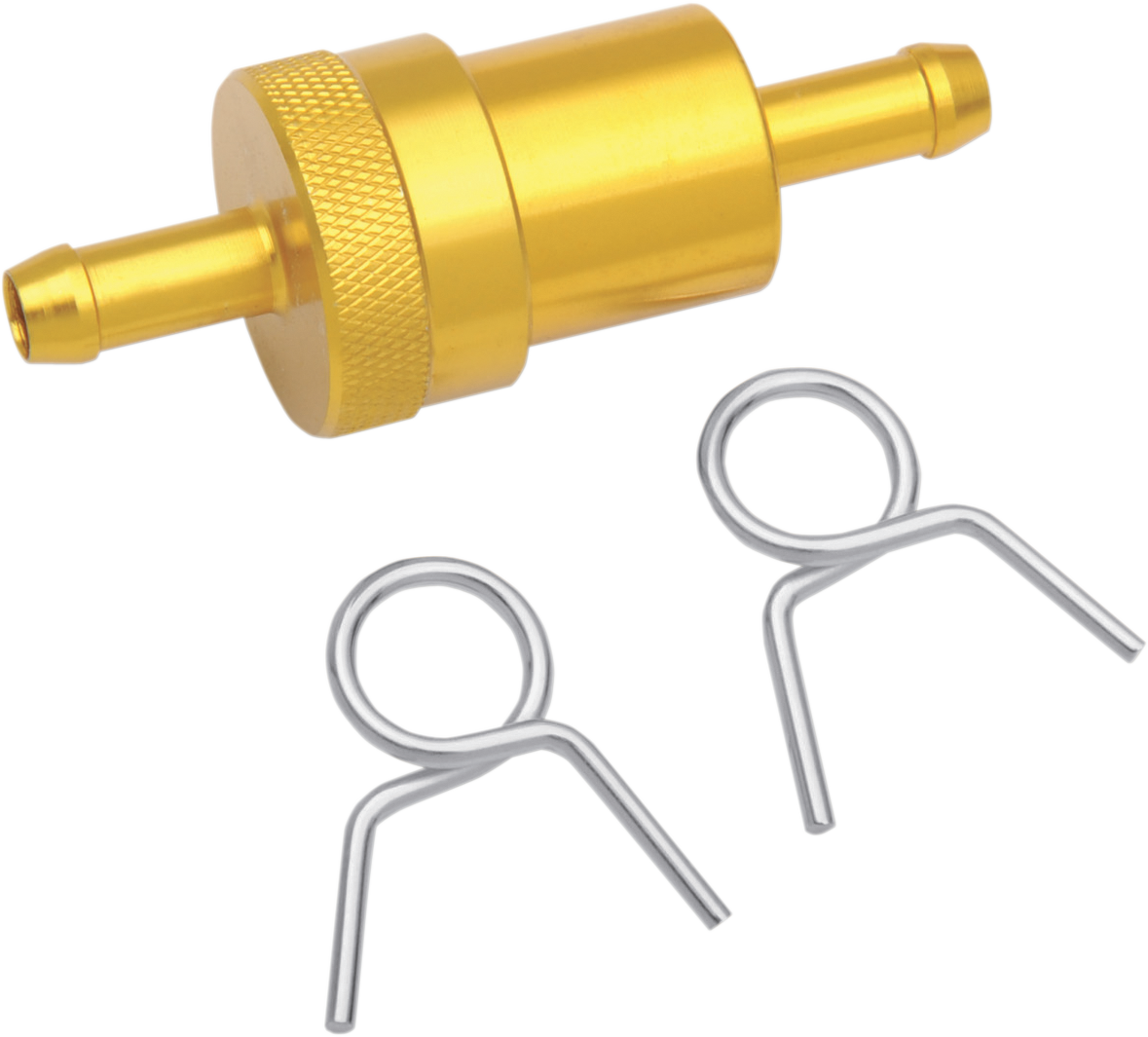 EMGO Anodized Aluminum Fuel Filter - Gold - 5/16" 14-34434