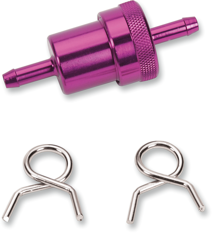 EMGO Anodized Aluminum Fuel Filter - Purple - 1/4" 14-34473