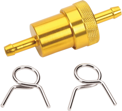 EMGO Anodized Aluminum Fuel Filter - Gold - 1/4" 14-34474