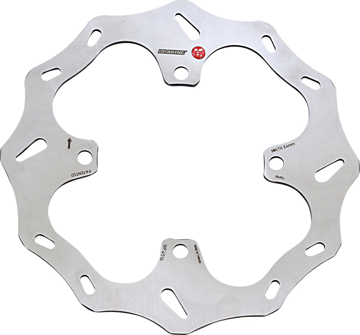 BRAKING Brake Rotor - Rear - Kawasaki WF4514