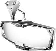 SEIZMIK Mirror - Halo R - Rear View w/LED Cabin Light - Rectangle - Silver w/Silver Bezel - Can Am X3 56-18022