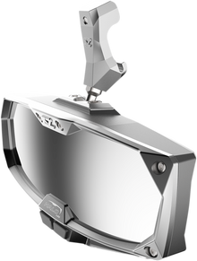 SEIZMIK Mirror - Halo R - Rear View w/LED Cabin Light - Rectangle - Silver w/Silver Bezel - Can Am Defender 56-18023
