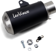 LEOVINCE 54mm Universal LV-10 Slip-On Muffler - Black Edition 9746BU