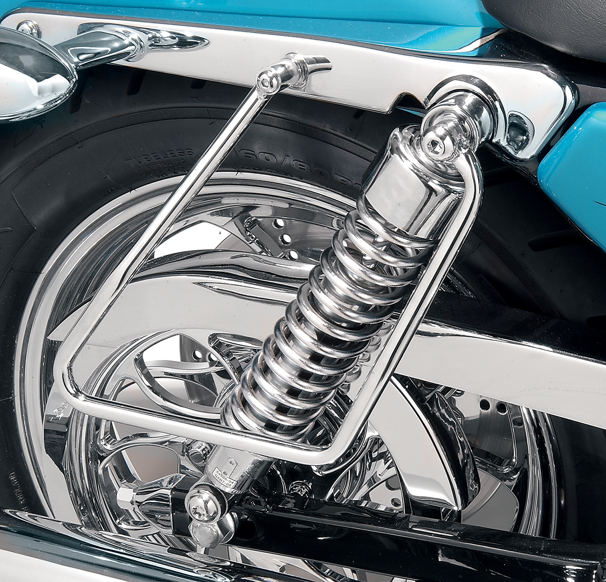 DRAG SPECIALTIES Saddlebag Support - Chrome - XL '04-'22 77-0070