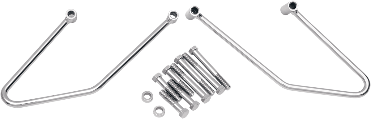 DRAG SPECIALTIES Saddlebag Support - Chrome - FL/FX '06-'17 S77-0132