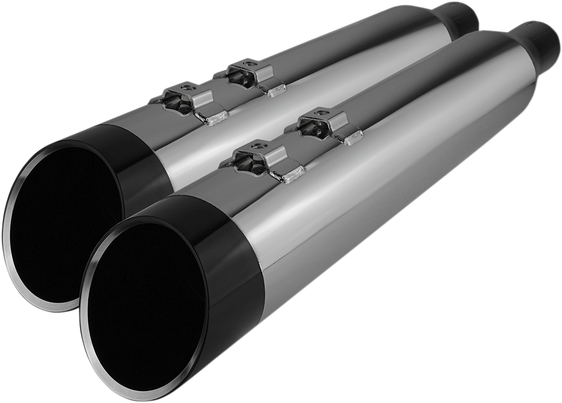 KHROME WERKS 4-1/2" HP-Plus® Slip-On Mufflers - Chrome with Edge - Touring 202765