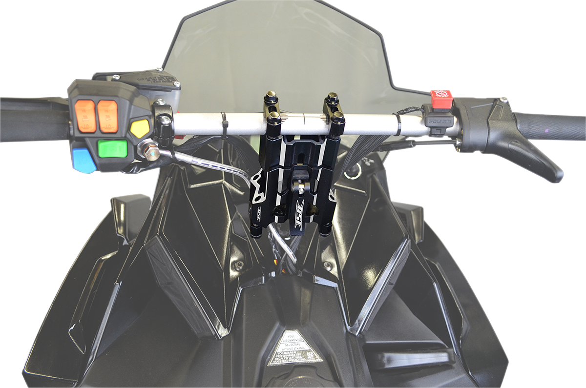 RACE SHOP INC. Adjustable Flex Handlebar Risers - 4"-6" - Black RA-46