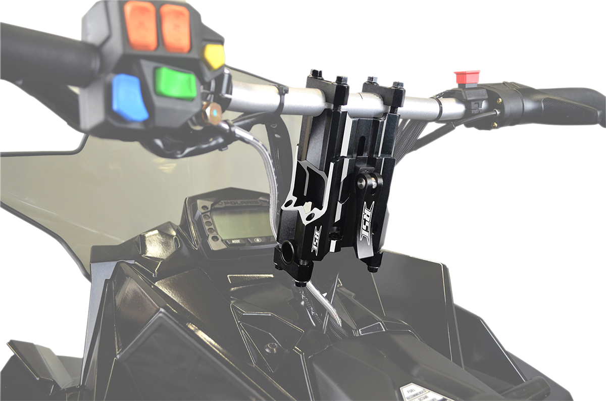 RACE SHOP INC. Adjustable Flex Handlebar Risers - 5"-8" - Black RA-58