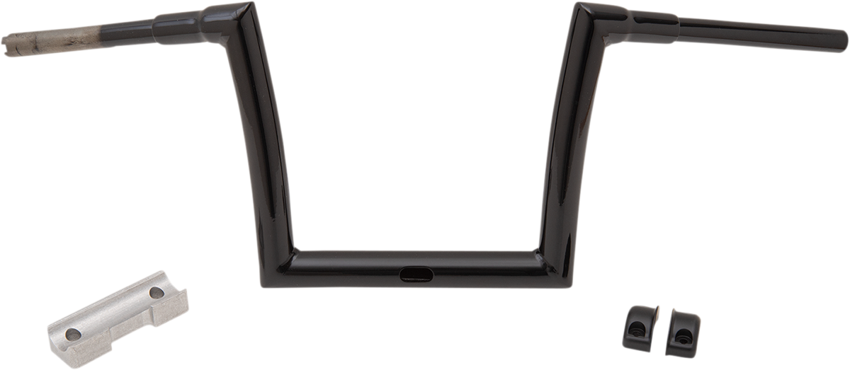 TODD'S CYCLE Handlebar - 1-1/2" Strip - 10" - Gloss Black - Touring 0601-5198