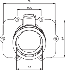 KIMPEX Carburetor Mounting Flange - Ski-Doo 301722
